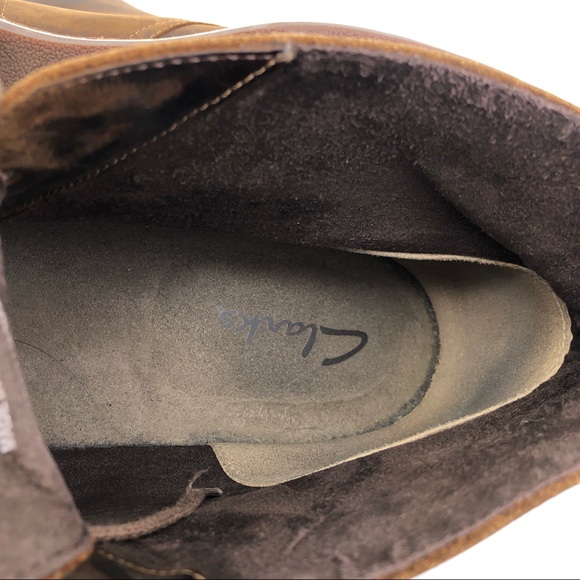 Clarks Bushacre Brown Leather Chukka Boots 13M main image 8
